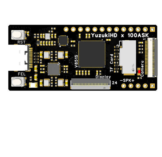 YuzukiHD Lizard V851s Allwinner 05.Tops AI Support Yolo V3 V5 Tersonrflow Pytorch Linux 4.9 TinaSDK Weidongshan