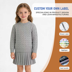 Nouveauté - Vêtements pour enfants - <span class=keywords><strong>Pull</strong></span> en coton tricoté à col rond pour garçons et filles de 3 à 8 <span class=keywords><strong>ans</strong></span> - Product Image 1