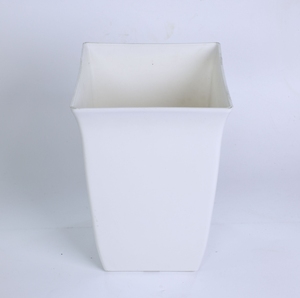 Wholesale Modern Tall <b>Square</b> White Plastic Plant <b>Pots</b> for Indoor Office Decor Verified Manufacturer Plastic Vietnam - Product Image 5