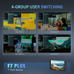 จอมอนิเตอร์สำหรับกล้อง DSLR <span class=keywords><strong>Feelworld</strong></span> F7พลัสหน้าจอสัมผัสขนาด7นิ้ว HDMI 1200nit ความสว่างสูง OEM สั่งทำโลโก้ได้โดยตรงจากโรงงาน - Product Image 4