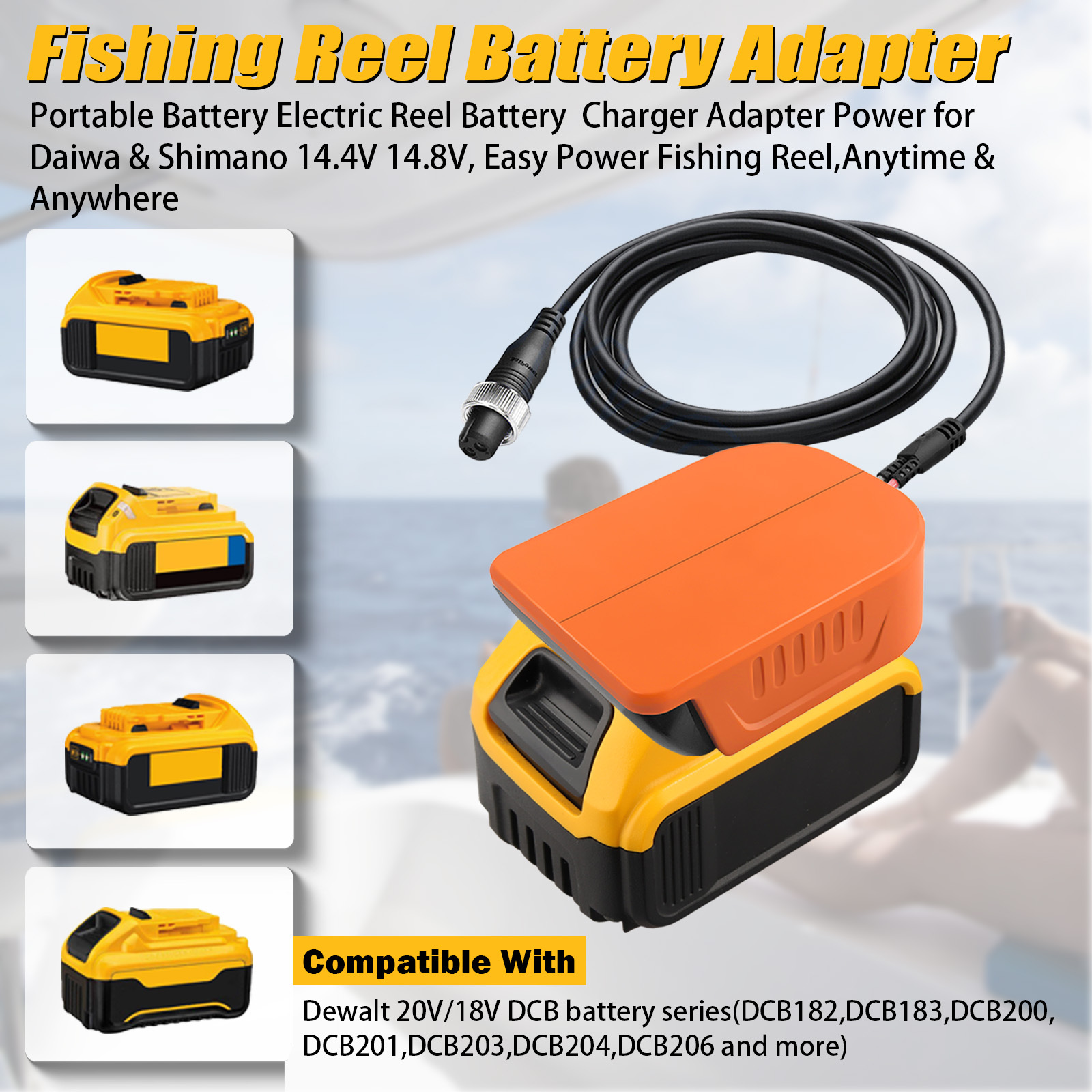 dewalt fishing reel YNDZ for 20V to for Daiwa/for Shimano Electric Adapter, 14.4V/14.8V Battery Converter for Tanacom/Seaborg/BeastMaster(Adapter Only) : Sports & Outdoors The look and functionality of the DEWALT Premium Chalk Reel has been enhanced 3:1 Chalk Reel 30M/100 Ftwith