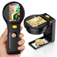 Mikroskop Digital USB Genggam GVDA 1000X Mikroskop Koin 2.8 inci MikroKam Portabel untuk PC, Perbaikan Elektronik, dan Hobi