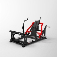 Machine à fessiers rotative avec coussin dorsal rotatif, réglage multi-angles, construction en acier, plaque de poitrine de sécurité, pour usage en salle de sport