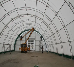 Abri <span class=keywords><strong>de</strong></span> <span class=keywords><strong>stockage</strong></span> double SD4050, auvent, tente industrielle, tissu PVC blanc, tunnels, abri contre la neige et le vent, tente <span class=keywords><strong>de</strong></span> <span class=keywords><strong>stockage</strong></span> - Product Image 5