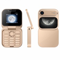Téléphone portable compact à clapet I17 Air Pro 1,77 pouce, double SIM, MP3, voix magique, lampe de poche, numérotation rapide, facile à utiliser, téléphone mobile pour personnes âgées