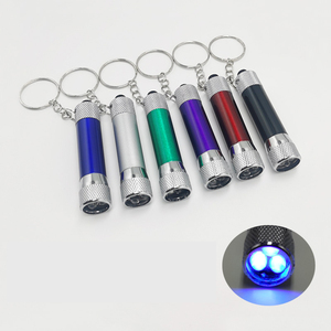 Custom Logo 5 Led Mini Camping Flashlight Torch Keyring High Quality Promotional Portable Aluminum Keychain Flashlight