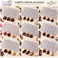 Moule à chocolat carré 3D classique Tangba en polycarbonate, en forme de bloc, personnalisable, pour fruits et cacao