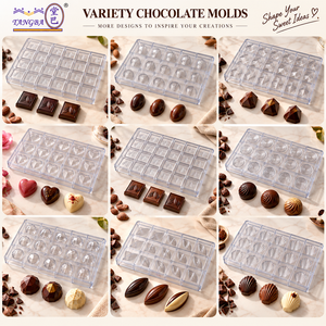 Moule à chocolat carré 3D classique Tangba en polycarbonate, en forme de bloc, personnalisable, pour fruits et cacao - Product Image 6