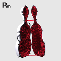 Étui rigide en fibre de verre pour violoncelle de haute qualité, résistant aux chocs, protection renforcée, sac pour violoncelle 4/4 Rm SUN 04-CL