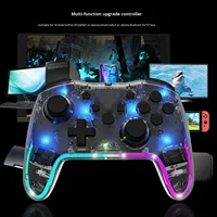 Manette de jeu sans fil pour Switch PC Android et IOS - Double vibration et détection de mouvement à six axes Contrôleur intelligent de jeu mobile