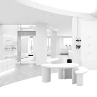Premium Gold LED-Beleuchtung Dessous-Präsentationsständer BH-Schaufensterpuppe Luxus-Unterwäsche-Vitrine Elite Boutique Innendesign-Set