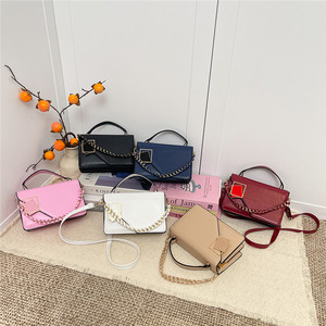 Bolsos de Hombro de Cuero PU al por Mayor, Bolsos de Mano Simples de Color Puro, Bolsos de Axila para Damas - Product Image 4