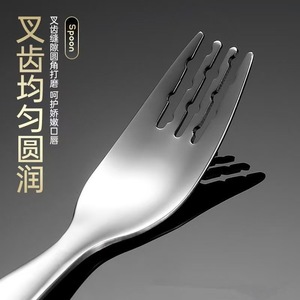 Ensemble de fourchette et cuillère pour bébé en acier inoxydable avec boîte de rangement, vaisselle de voyage portable pour enfants - Product Image 3