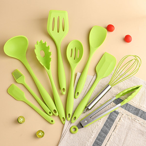 En Gros, Ensemble d'Ustensiles de Cuisine en Silicone de Qualité Alimentaire 11 Pièces avec Seau de Rangement pour Kits d'Outils de Cuisson - Product Image 2