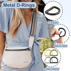 Clips de mosquetón metálicos con anillo en D de resorte de 1 pulgada para bolso, gancho para correa, llavero, soporte para llavero, cierre para placa de identificación de perro, llavero de paracord - Product Image 5