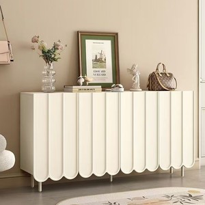 Creamy Style <b>Wall</b> Mounted <b>Shoe</b> Cabinet Rectangle Painted Punch Free Entryway <b>Storage</b> For Home Use - Product Image 3