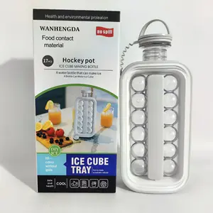2 in 1 için taşınabilir buz topu makinesi su ısıtıcısı kahve viski şampanya bira, buz topu makinesi su ısıtıcısı taşınabilir buz topu kalıbı şişe