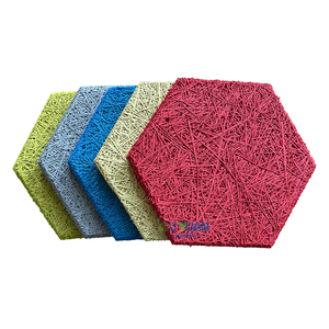 Panneaux acoustiques hexagonaux modernes, ignifuges, imperméables et écologiques, avec une réduction du bruit de 90 %, pour chambre à coucher et <span class=keywords><strong>hôtel</strong></span> - Product Image 2