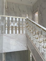 Balustrade d'escalier d'intérieur et de style antique, balustrade en bois, pour européen et orange