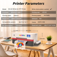 Impresora DTF A3 de Alta Calidad, Máquina de Impresión con un Solo Cabezal de Impresión Epson F1080, Impresora DTF para Camisetas