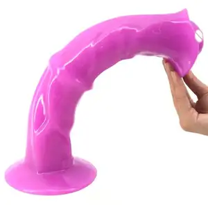 巨大的现实阴茎动物假阳具巨大的马迪克与吸盘罗纹大假阳具调情女性性玩具