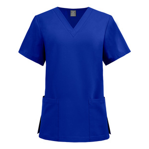 Divisa Medica Unisex a Collo a V in Tessuto Dobby ad Asciugatura Rapida, in Poliestere, per Rilevamento a Distanza, per Cliniche Dentali e Ospedali - Product Image 5