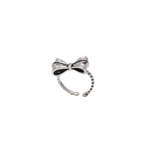 Bowknot <b>Silver</b> <b>Ring</b> For Women Index Finger Fashion Jewelry Gift - Product Image 5
