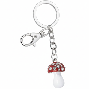 Portachiavi in Cristallo a Forma di Fungo, Design Unico Senza Confezione - Product Image 2