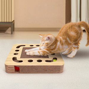 Nobleza 2-Pack gatto Scratcher con erba gatta interattiva in cartone - Product Image 6