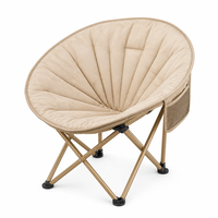 Chaise pliante ultralégère en tissu Oxford moderne avec structure métallique durable pour le camping et la pêche, utilisation portable en extérieur