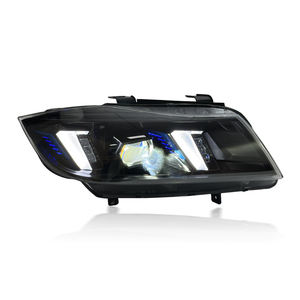 อะไหล่รถยนต์ SJC สำหรับ BMW ซีรีส์ 3 E90 ปี 2005-2012 ไฟหน้าดีไซน์ใหม่ทรงตาแมว สีเหลือง - Product Image 4