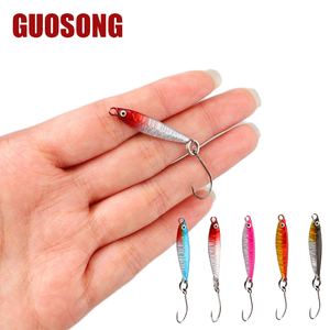 Mini cebo señuelo de placa de hierro de Metal de 1,6G 3G para pesca de carpa efectivo en peces pequeños pececillos <span class=keywords><strong>pez</strong></span> mandarín <span class=keywords><strong>pez</strong></span> rayado blanco - Product Image 1