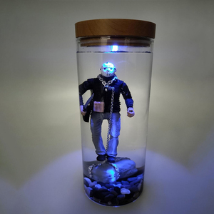 Lampe Cylindrique Rotative LED en Résine à 5 Modes Réglables avec Interrupteur Tactile Innovant, Thème Jason <span class=keywords><strong>Horreur</strong></span>, Accessoire pour Fans de Films - Product Image 4