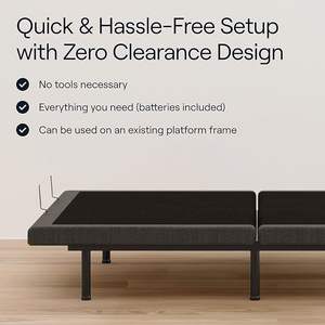 Colchón ajustable personalizado Split King marco de cama ajustable con colchón, marco de cama tamaño king ajustable con colchón - Product Image 4