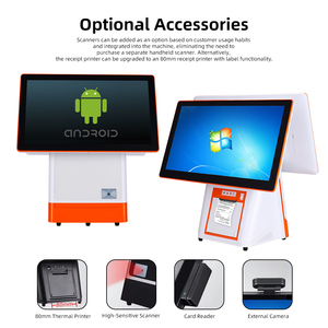 Caisse enregistreuse MASUNG AIO, système de point de <span class=keywords><strong>vente</strong></span> tout-<span class=keywords><strong>en</strong></span>-un, analyseur à double écran pour restaurants et commerces de détail - Product Image 3