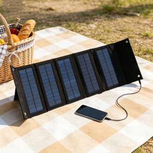 Panel Solar Portátil Plegable de 50W para Emergencias y Desastres, 20% de Eficiencia, 1 Puerto USB, Camuflaje, para Acampar, Cortes de Energía, Supervivencia en la Guerra - Product Image 6