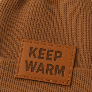 Custom Design Kleine Lederen Patches Labels Naai-On Accessoire <span class=keywords><strong>Maker</strong></span> Met Debossed Logo Voor Hoed En Tas Kleding Labels - Product Image 3