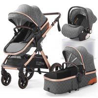 Pour nouveau-né Chine fabriqué en usine cadre en aluminium chariot enfants poussette avec siège auto