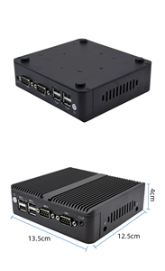 Çift LAN Düşük Güçlü Endüstriyel Mini Bilgisayar |   HVAEIPC6 Intel N2840 4-11. Nesil, Linux Kontrol Sistemi için Seri Portlu - Product Image 6