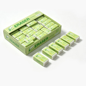 Gommes banane mignonnes et propres pour enfants, fournitures scolaires en gros, ensemble en TPR blanc, papeterie de bureau, échantillon disponible, logo personnalisé - Product Image 3
