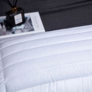 Buckwheat <b>Pillow</b> Core 45x75cm White Rectangle 100 Cotton <b>Neck</b> Support Hotel Use - Product Image 2
