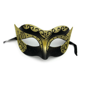 Máscara de fiesta de Halloween para hombre, de plástico rígido, con diseño de media cara pintada, para esculpir y pintar con aerosol, estilo jazz. - Product Image 6