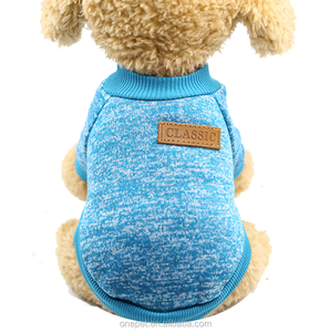 低最小起订量简单狗衣服毛衣实心空白哈巴狗衣服套头衫 - Product Image 5