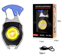 Mini lampe torche LED multifonctionnelle portable avec aimant, ouvre-bouteille, sifflet SOS pour le camping