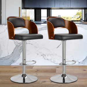 Milieu du siècle moderne réglable Faux cuir Base en métal <span class=keywords><strong>noir</strong></span> <span class=keywords><strong>bois</strong></span> courbé <span class=keywords><strong>chaise</strong></span> <span class=keywords><strong>de</strong></span> <span class=keywords><strong>Bar</strong></span> en <span class=keywords><strong>bois</strong></span> îlot <span class=keywords><strong>de</strong></span> cuisine chaises <span class=keywords><strong>de</strong></span> <span class=keywords><strong>Bar</strong></span> en <span class=keywords><strong>bois</strong></span> pour la cuisine - Product Image 6