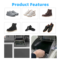Machine automatique efficace de ponçage et de finition pour semelles plates en EVA, caoutchouc, chaussures de sport, et de traitement des semelles en mousse concaves et convexes