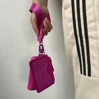 Nouveau 2 en 1 PU double bracelet porte-clés portefeuilles dames étanche porte-carte de crédit Mini sac à main en cuir accessoires pour femmes