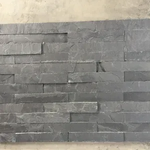 Hotel Building Rustieke Culturele Buitenmuur Tegel Slate Composiet Muur Zwarte Leisteen Prijs Voor Building