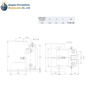 Pièces de doublure de chaussure de guide d'ascenseur en acier de conception moderne de vente chaude pour Mitsubishi dans le parc d'entrepôt de cuisine d'hôtel et l'utilisation extérieure - Product Image 6