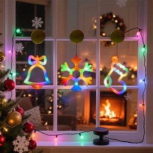 Luces Decorativas Navideñas Personalizadas, Lámpara LED con <span class=keywords><strong>Forma</strong></span> <span class=keywords><strong>de</strong></span> Calcetín <span class=keywords><strong>de</strong></span> Santa Claus, Funciona con Batería, para Regalo <span class=keywords><strong>de</strong></span> Fiesta, Decoración Navideña para el Hogar, Árbol, Pared - Product Image 6